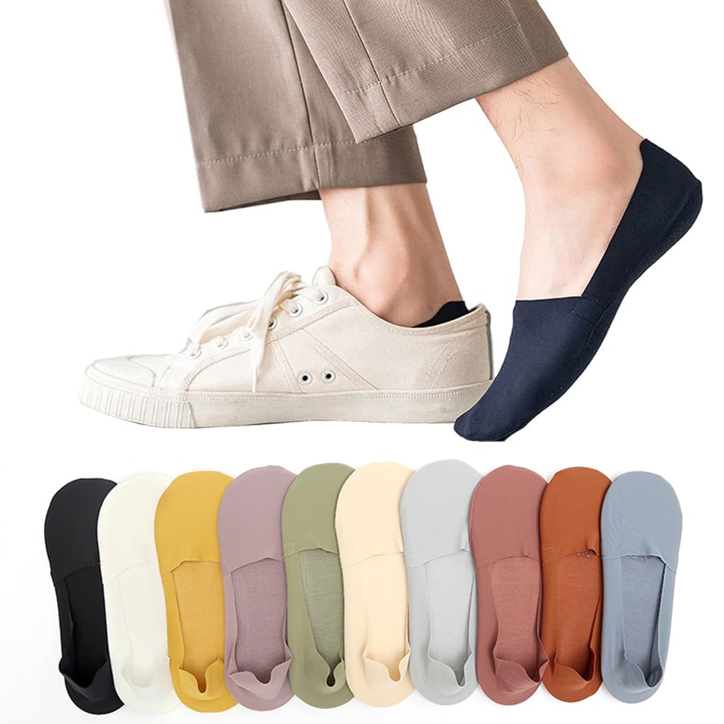 PALAY No Show Socks for Women Summer Low Cut Socks Non Slip Invisible Hidden Sock Cool Comfort Breathable No Show Liner Socks with Anti-Slip Silicone Strip - 10 Pairs PALAY No Show Socks for Women Summer Low Cut Socks Non Slip Invisible Hidden Sock Cool Comfort Breathable No Show Liner Socks with Anti-Slip Silicone Strip - 10 Pairs